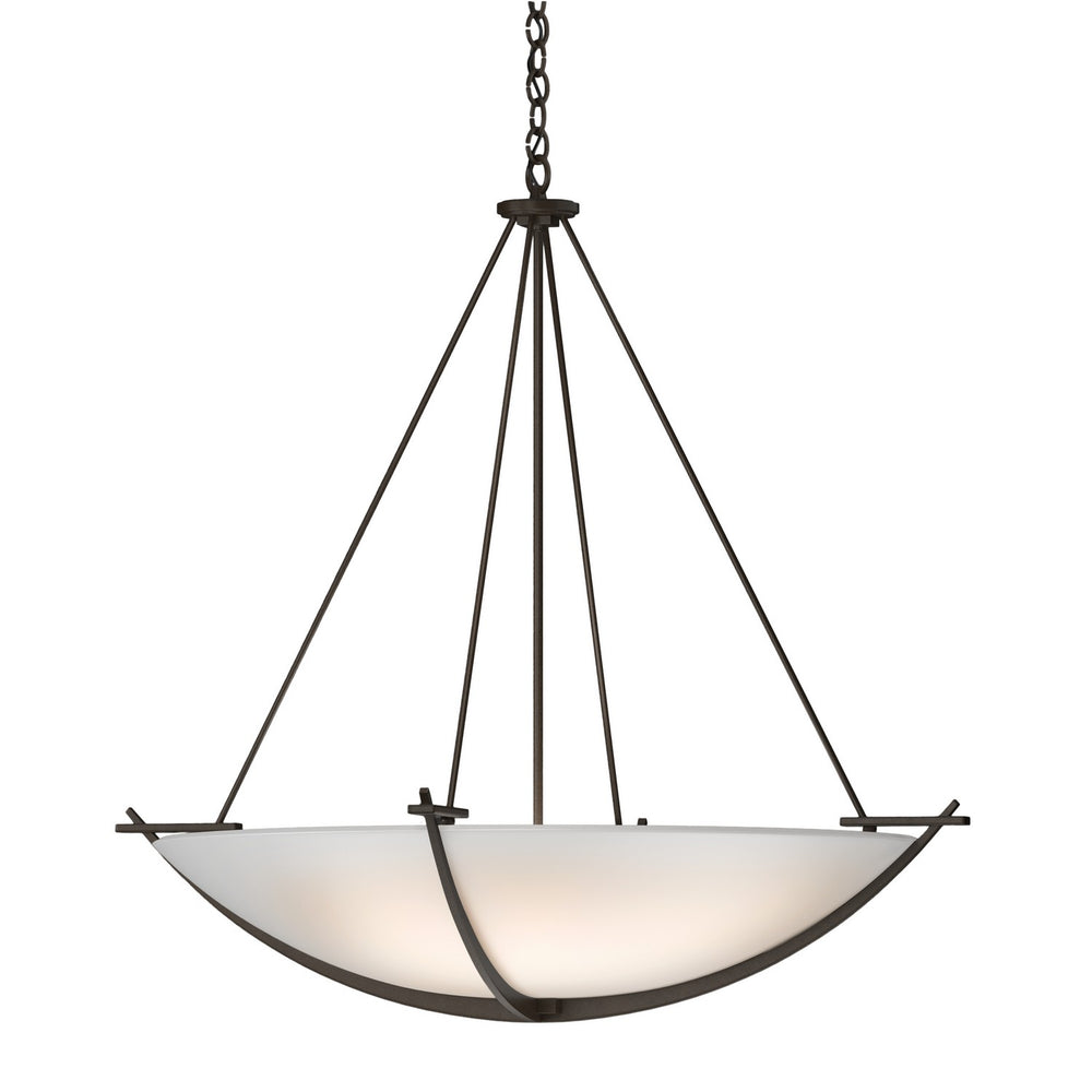 Hubbardton Forge - Three Light Chandelier - Compass - Bronze- Union Lighting Luminaires Decor
