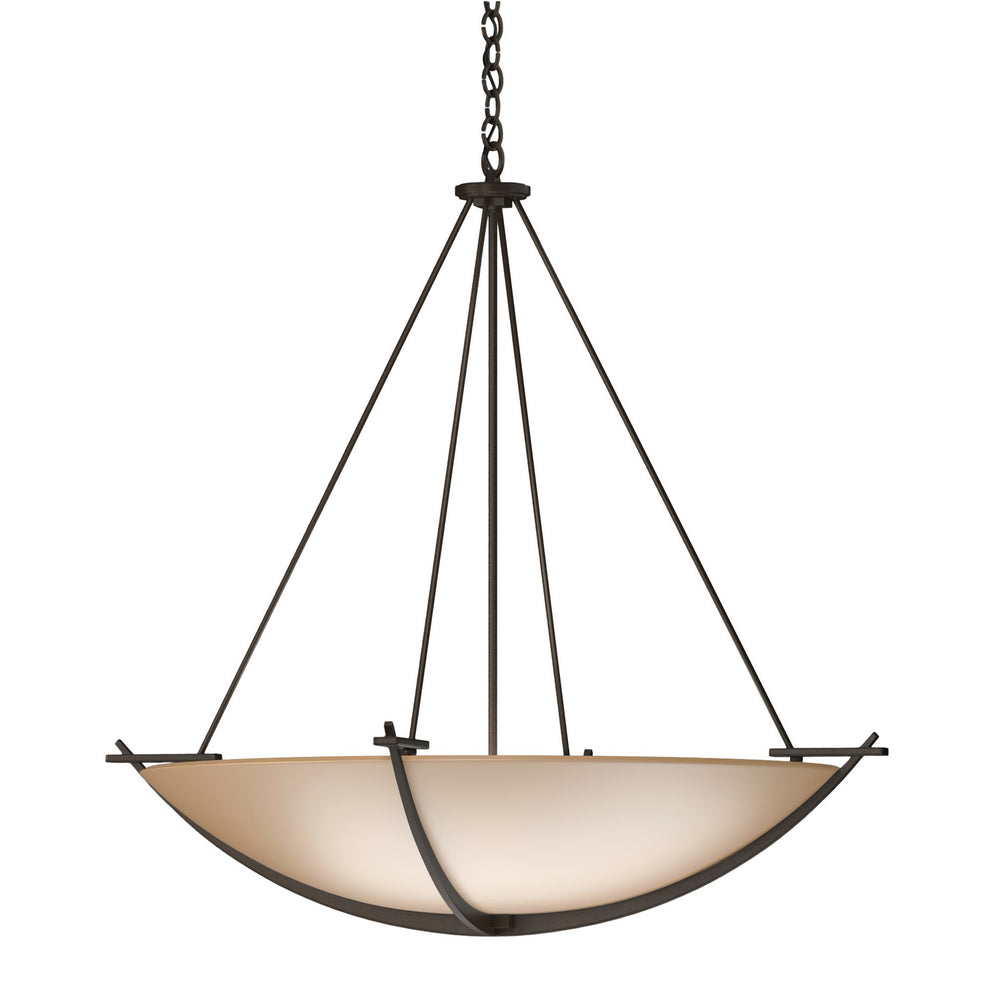 Hubbardton Forge - Three Light Chandelier - Compass - Bronze- Union Lighting Luminaires Decor