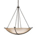 Hubbardton Forge - Three Light Chandelier - Compass - Bronze- Union Lighting Luminaires Decor