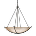 Hubbardton Forge - Three Light Chandelier - Compass - Dark Smoke- Union Lighting Luminaires Decor