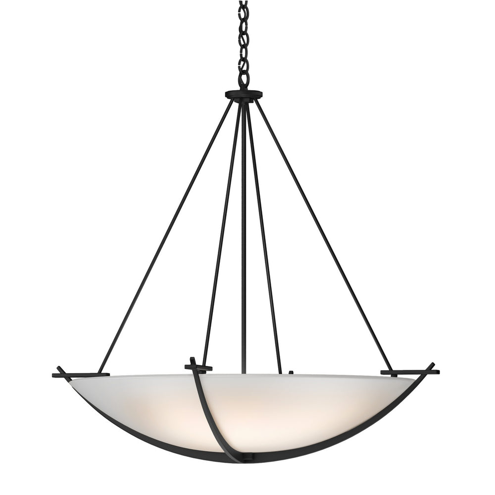 Hubbardton Forge - Three Light Chandelier - Compass - Black- Union Lighting Luminaires Decor