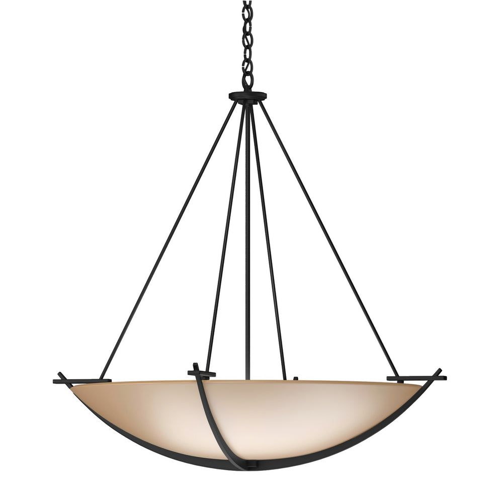Hubbardton Forge - Three Light Chandelier - Compass - Black- Union Lighting Luminaires Decor