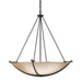 Hubbardton Forge - Three Light Chandelier - Compass - Black- Union Lighting Luminaires Decor