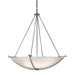 Hubbardton Forge - Three Light Chandelier - Compass - Vintage Platinum- Union Lighting Luminaires Decor