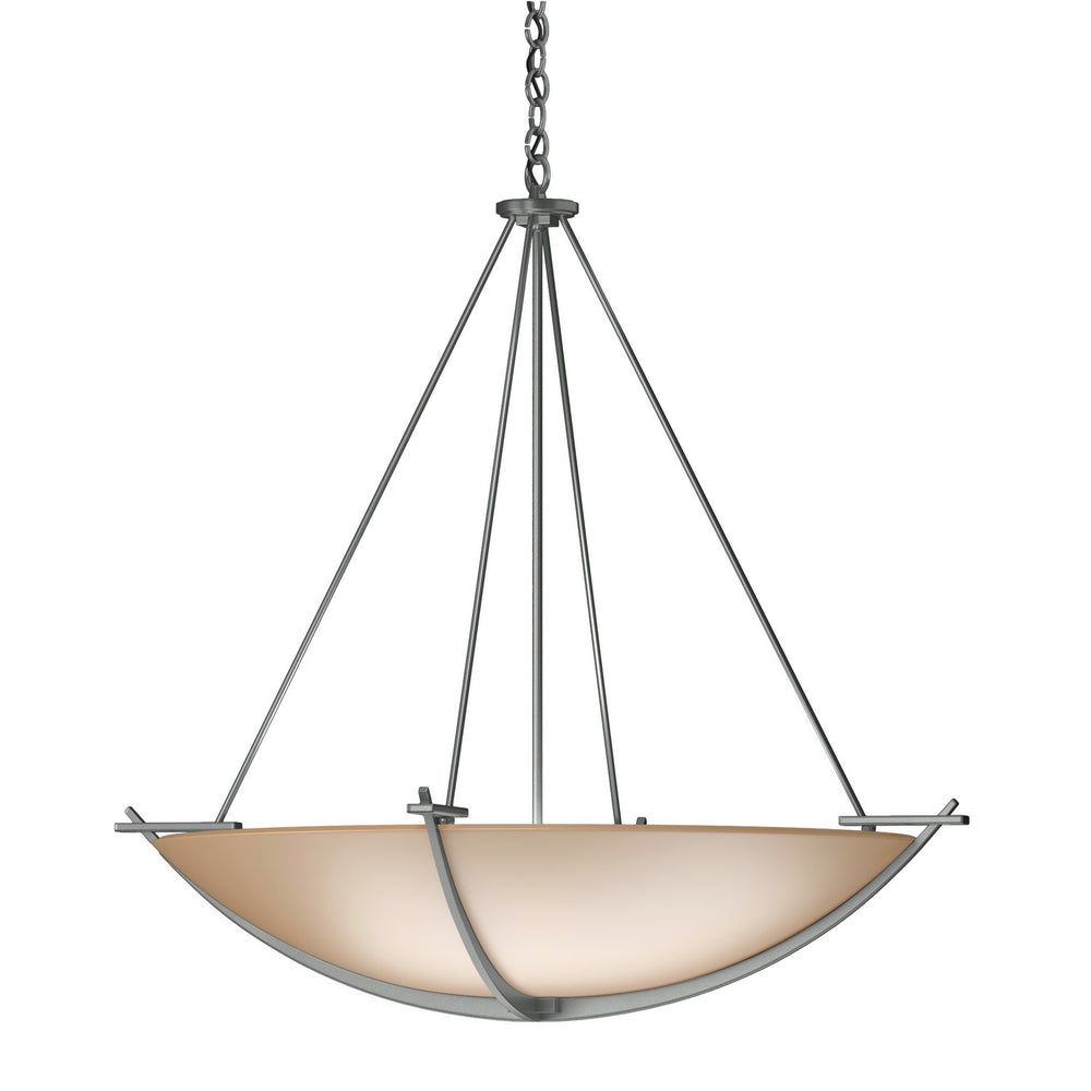 Hubbardton Forge - Three Light Chandelier - Compass - Vintage Platinum- Union Lighting Luminaires Decor