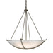 Hubbardton Forge - Three Light Chandelier - Compass - Soft Gold- Union Lighting Luminaires Decor