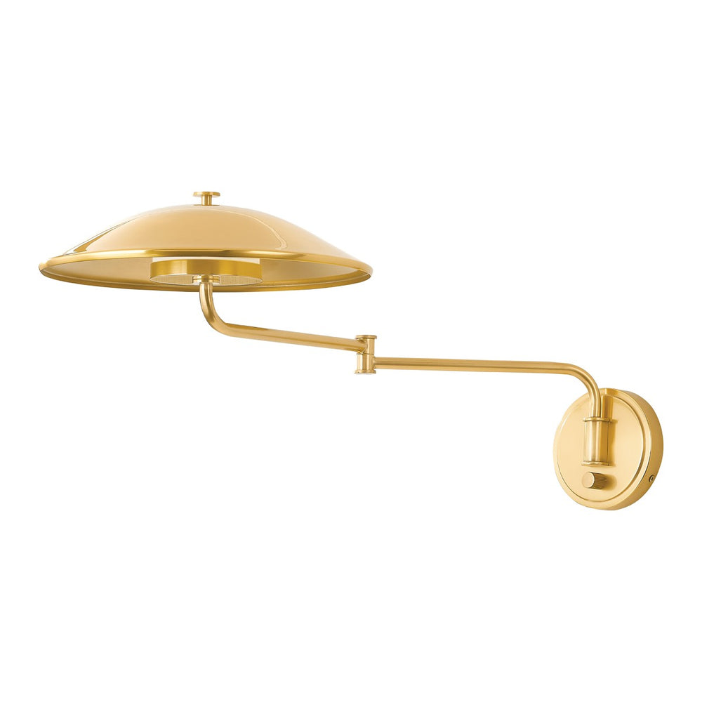 Hudson Valley Canada - LED Wall Sconce - Brockville - Aged Brass- Union Lighting Luminaires Decor