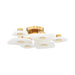 Hudson Valley Canada - LED Semi Flush Mount - Holmdel - Aged Brass- Union Lighting Luminaires Decor