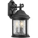 Progress Canada - Three Light Large Wall Lantern - Ashmore - Textured Black- Union Lighting Luminaires Decor