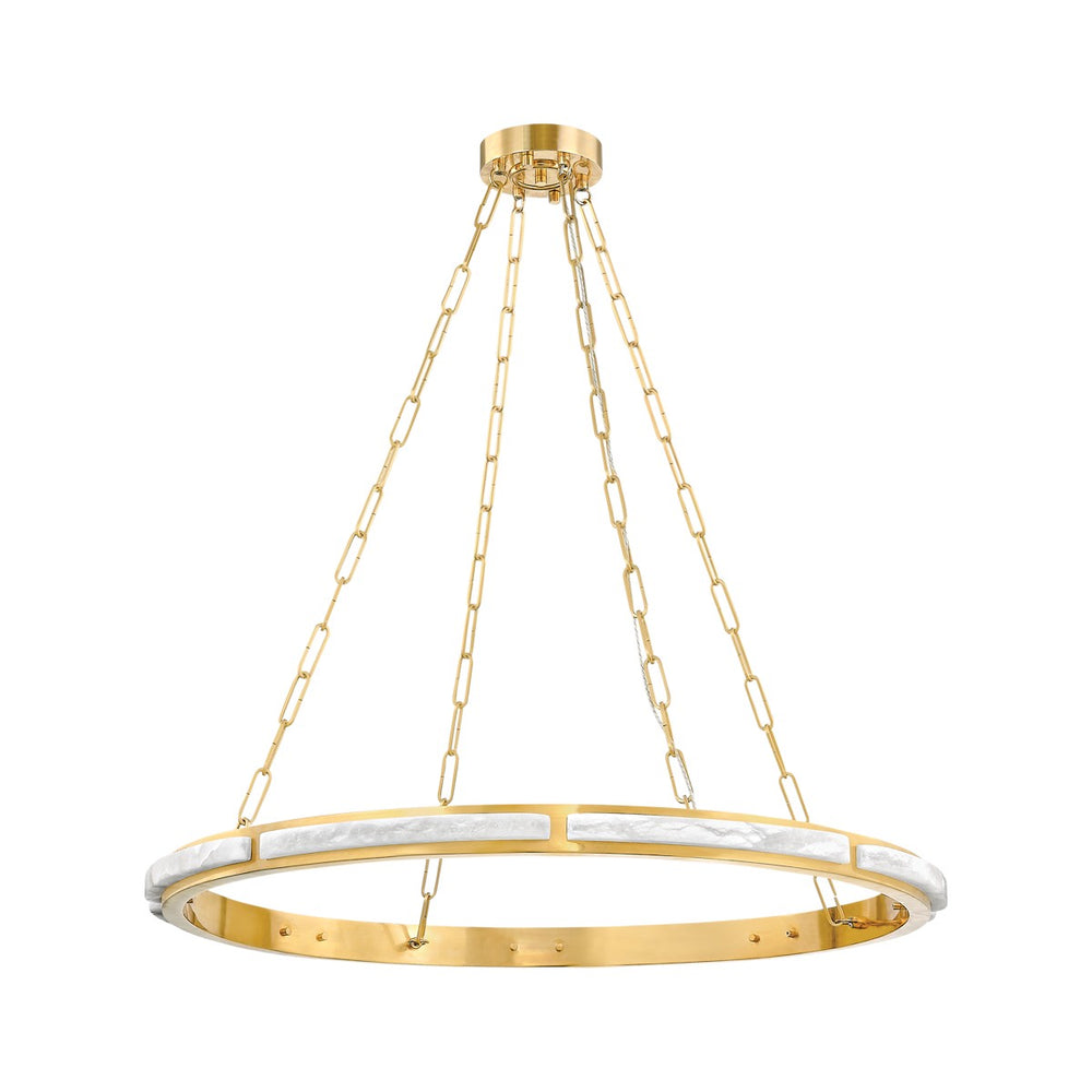 Hudson Valley Canada - LED Chandelier - Wingate - Aged Brass- Union Lighting Luminaires Decor