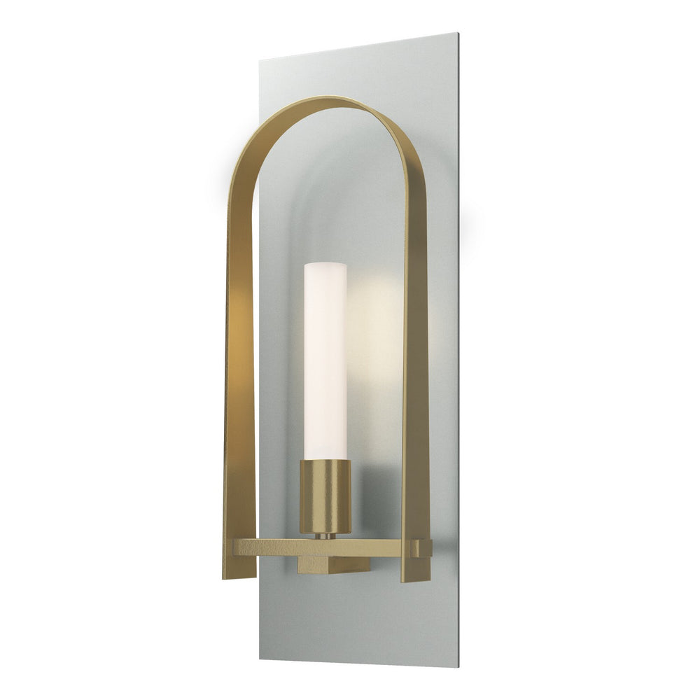 Hubbardton Forge - One Light Wall Sconce - Triomphe - Vintage Platinum- Union Lighting Luminaires Decor