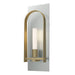Hubbardton Forge - One Light Wall Sconce - Triomphe - Vintage Platinum- Union Lighting Luminaires Decor
