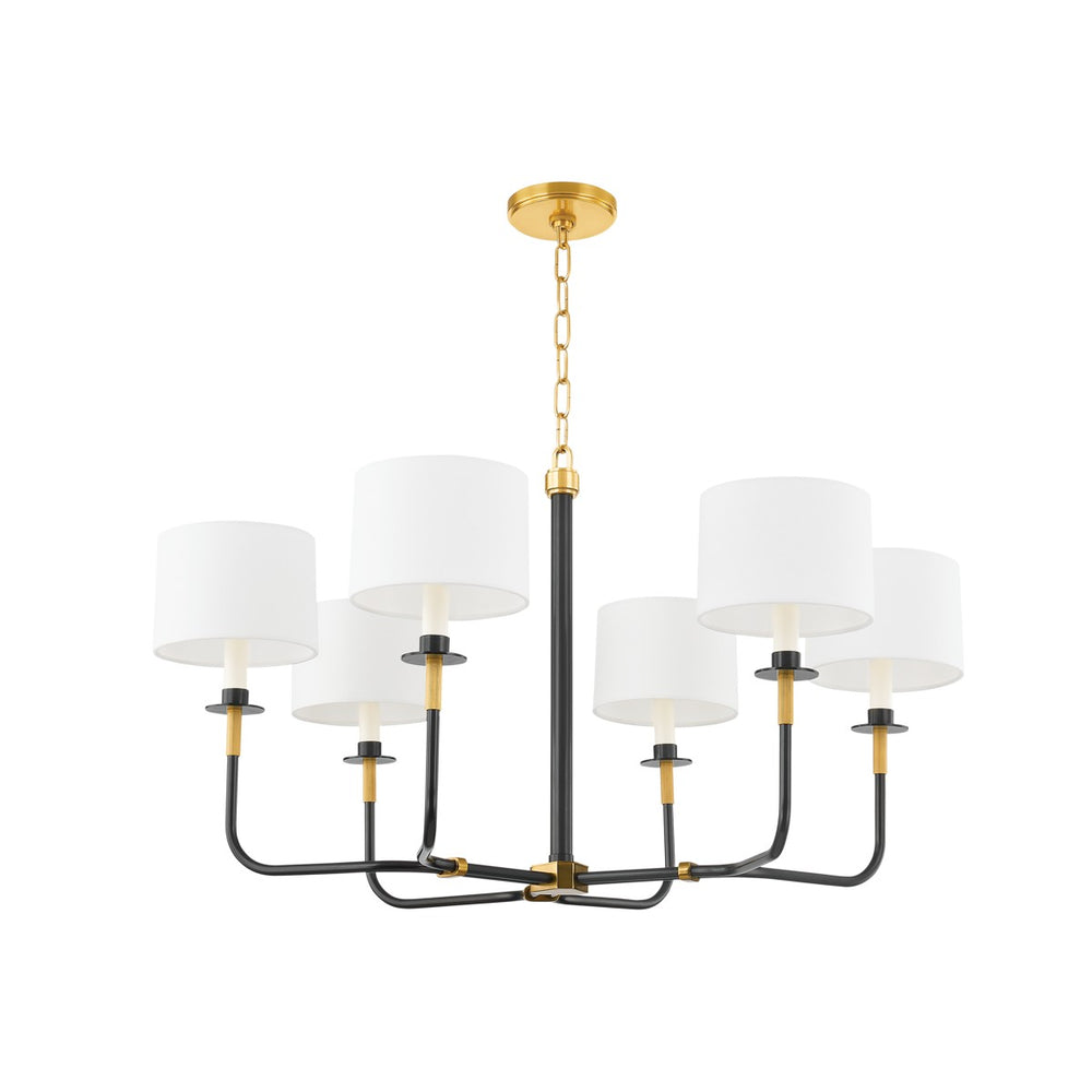 Hudson Valley Canada - Six Light Chandelier - Paramus - Aged Old Bronze- Union Lighting Luminaires Decor