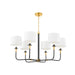 Hudson Valley Canada - Six Light Chandelier - Paramus - Aged Old Bronze- Union Lighting Luminaires Decor