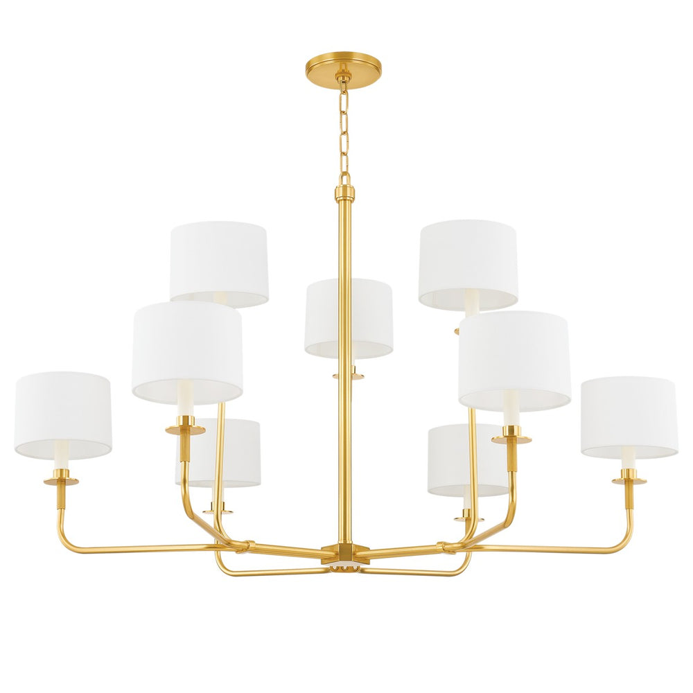 Hudson Valley Canada - Eight Light Chandelier - Paramus - Aged Brass- Union Lighting Luminaires Decor