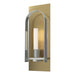 Hubbardton Forge - One Light Wall Sconce - Triomphe - Modern Brass- Union Lighting Luminaires Decor