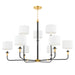Hudson Valley Canada - Eight Light Chandelier - Paramus - Aged Old Bronze- Union Lighting Luminaires Decor