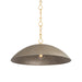 Hudson Valley Canada - One Light Pendant - Eve - Vintage Gold Leaf/ Textured Warm Silver Leaf- Union Lighting Luminaires Decor