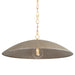 Hudson Valley Canada - One Light Pendant - Eve - Vintage Gold Leaf/ Textured Warm Silver Leaf- Union Lighting Luminaires Decor