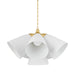 Hudson Valley Canada - Five Light Chandelier - Bronson - Aged Brass/White Plaster- Union Lighting Luminaires Decor