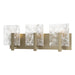 Hubbardton Forge - Three Light Bath Sconce - Arc - Soft Gold- Union Lighting Luminaires Decor