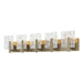 Hubbardton Forge - Five Light Bath Sconce - Arc - Soft Gold- Union Lighting Luminaires Decor