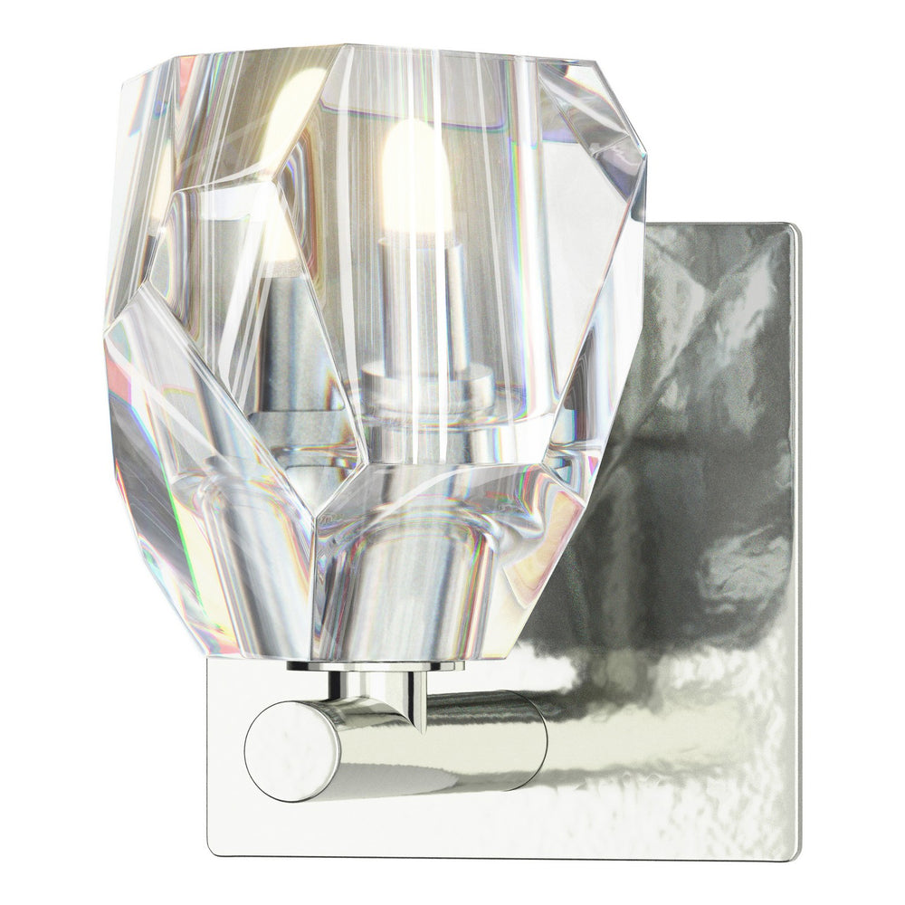 Hubbardton Forge - One Light Bath Sconce - Gatsby - Sterling- Union Lighting Luminaires Decor