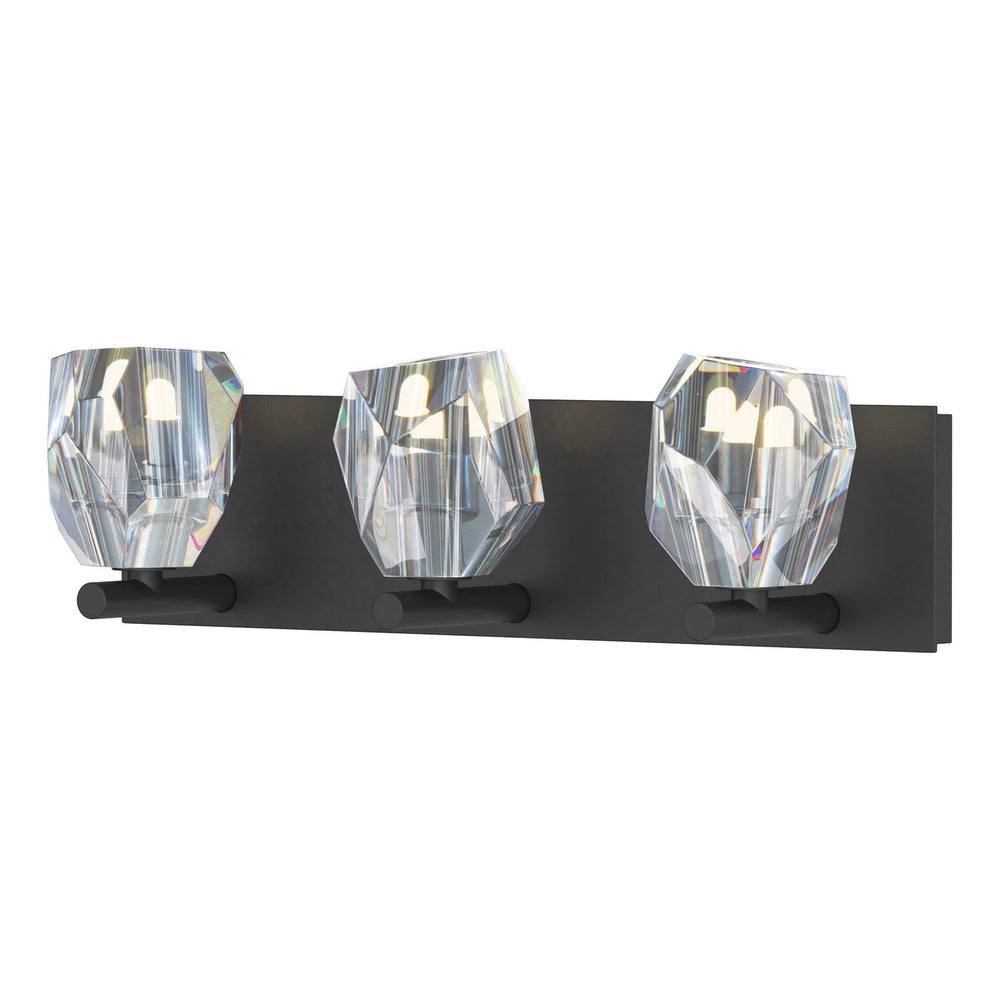 Hubbardton Forge - Three Light Bath Sconce - Gatsby - Black- Union Lighting Luminaires Decor