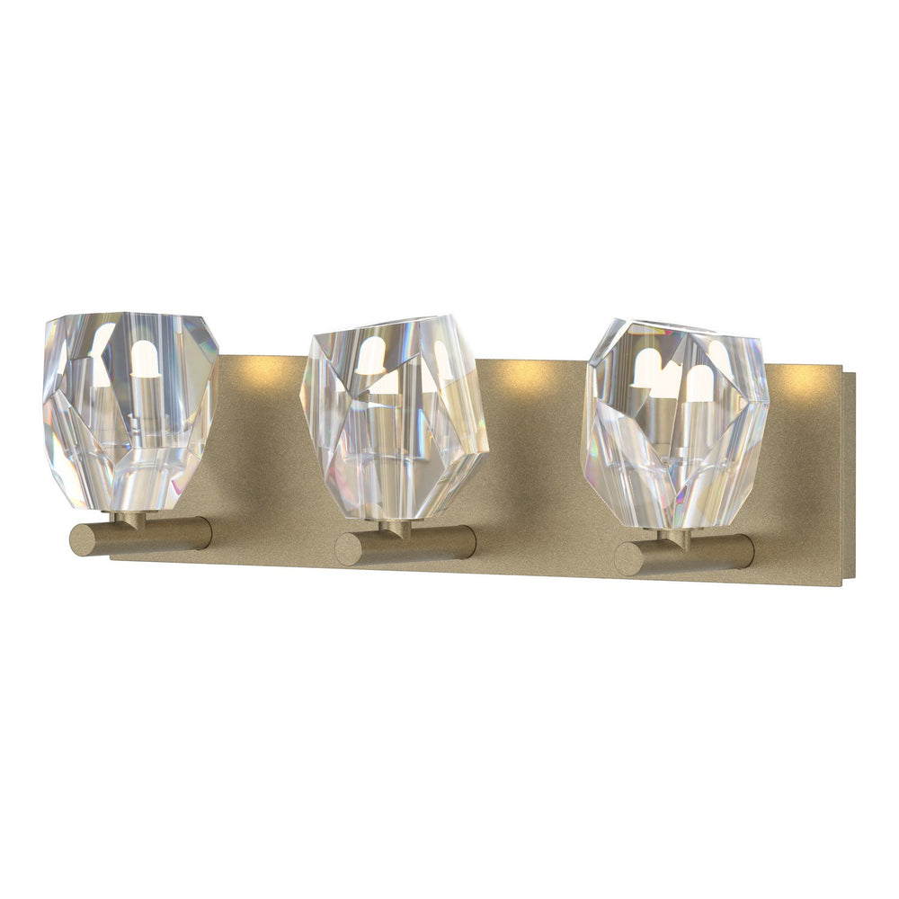 Hubbardton Forge - Three Light Bath Sconce - Gatsby - Soft Gold- Union Lighting Luminaires Decor