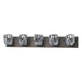 Hubbardton Forge - Five Light Bath Sconce - Gatsby - Oil Rubbed Bronze- Union Lighting Luminaires Decor