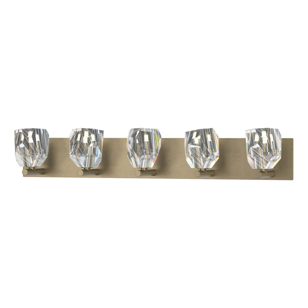 Hubbardton Forge - Five Light Bath Sconce - Gatsby - Soft Gold- Union Lighting Luminaires Decor