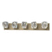 Hubbardton Forge - Five Light Bath Sconce - Gatsby - Soft Gold- Union Lighting Luminaires Decor