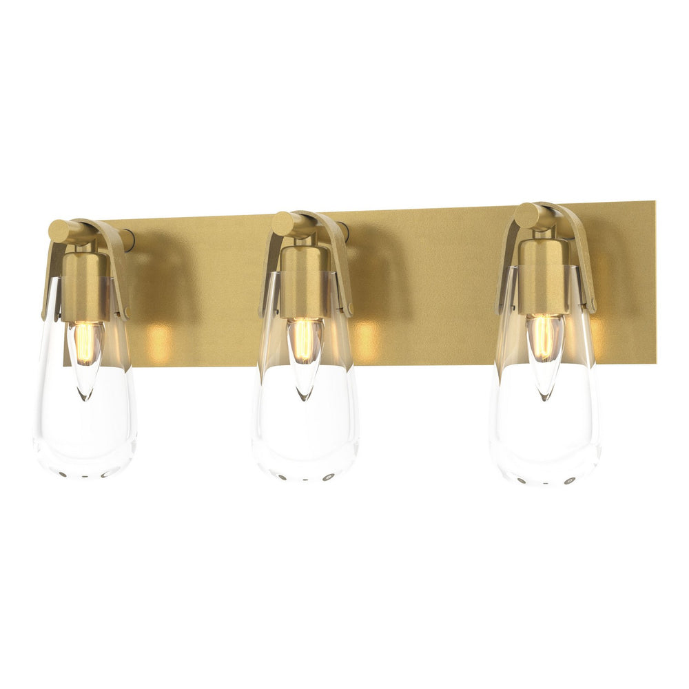 Hubbardton Forge - Three Light Bath Sconce - Eos - Modern Brass- Union Lighting Luminaires Decor