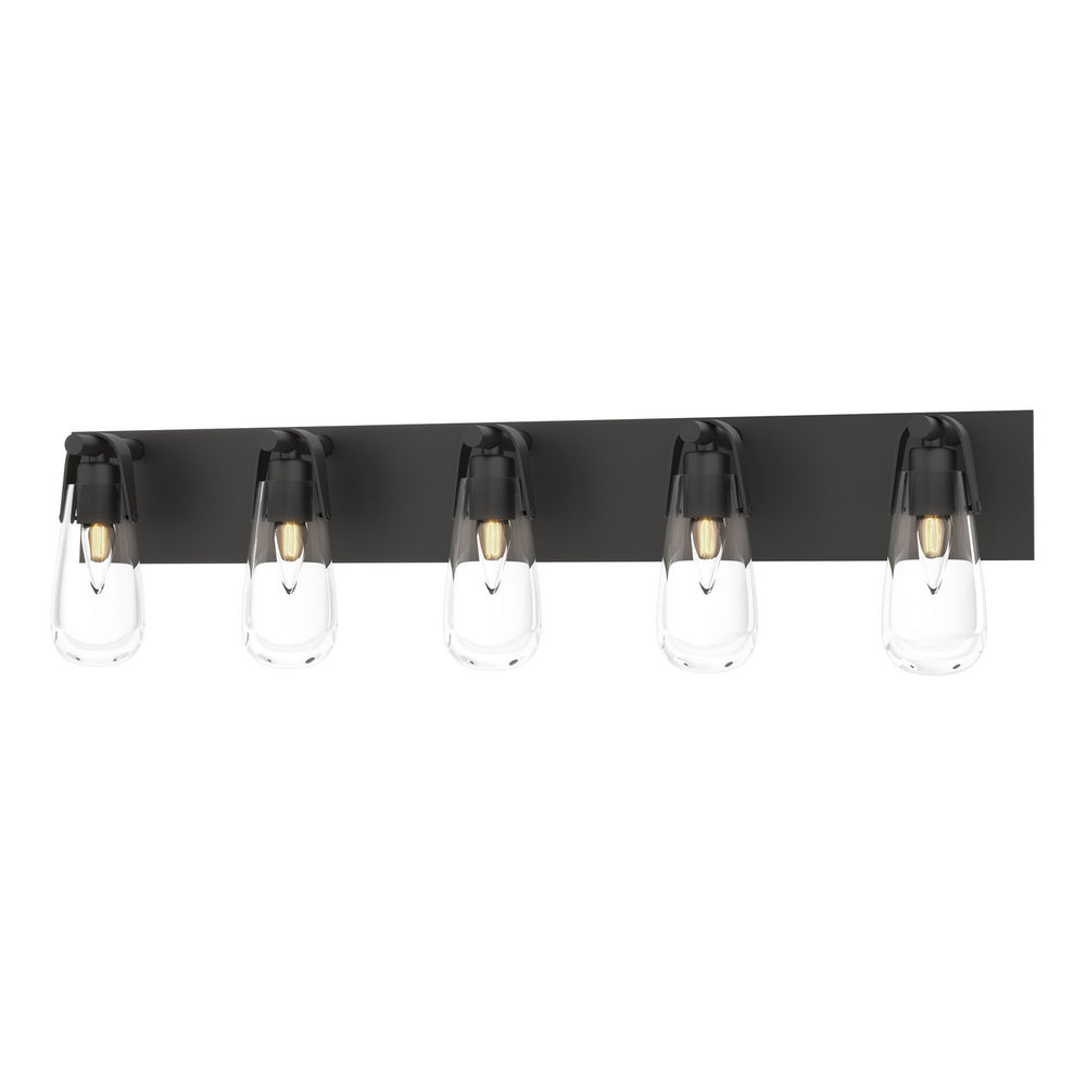 Hubbardton Forge - Five Light Bath Sconce - Eos - Black- Union Lighting Luminaires Decor