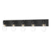 Hubbardton Forge - Five Light Bath Sconce - Eos - Black- Union Lighting Luminaires Decor