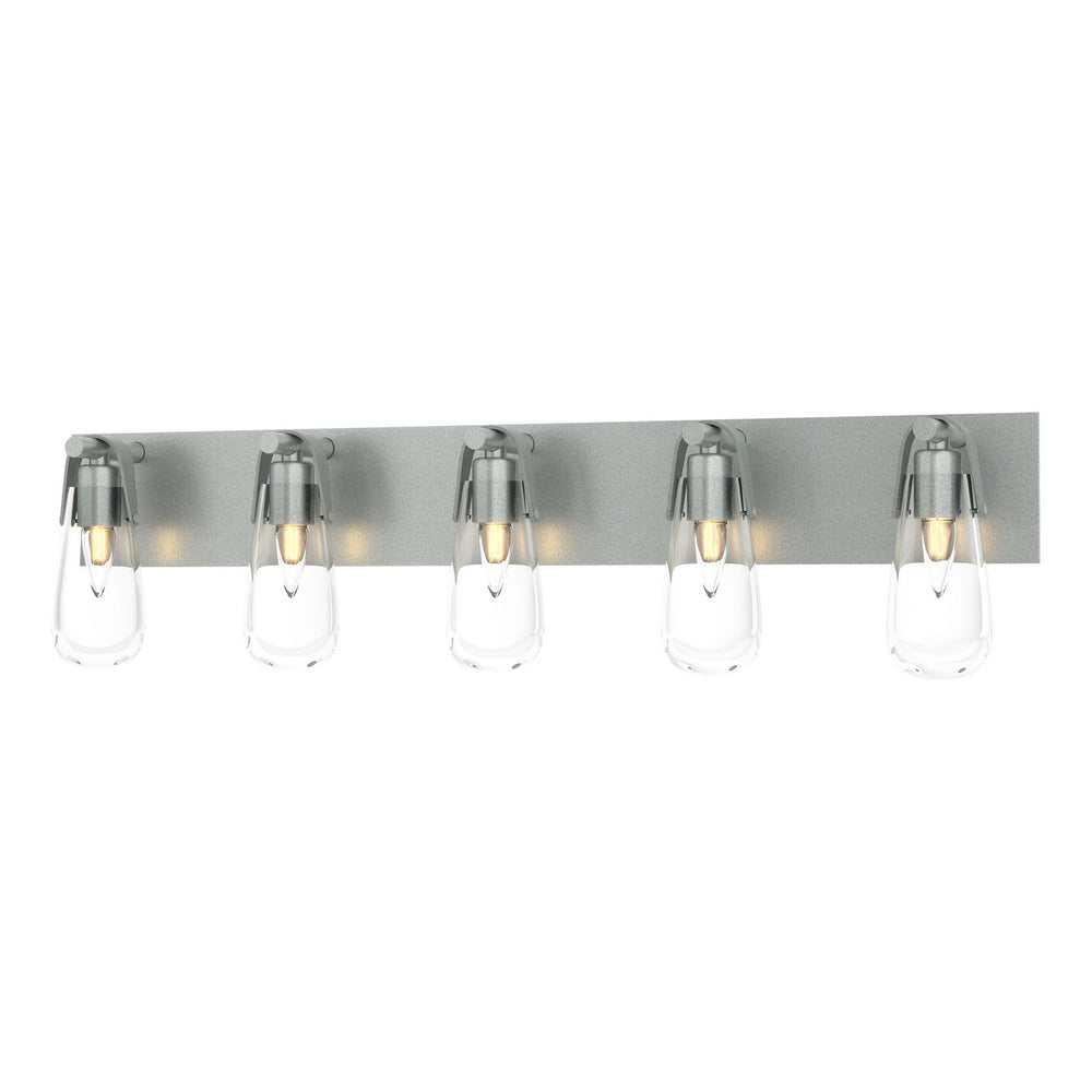 Hubbardton Forge - Five Light Bath Sconce - Eos - Vintage Platinum- Union Lighting Luminaires Decor