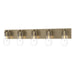 Hubbardton Forge - Five Light Bath Sconce - Eos - Soft Gold- Union Lighting Luminaires Decor