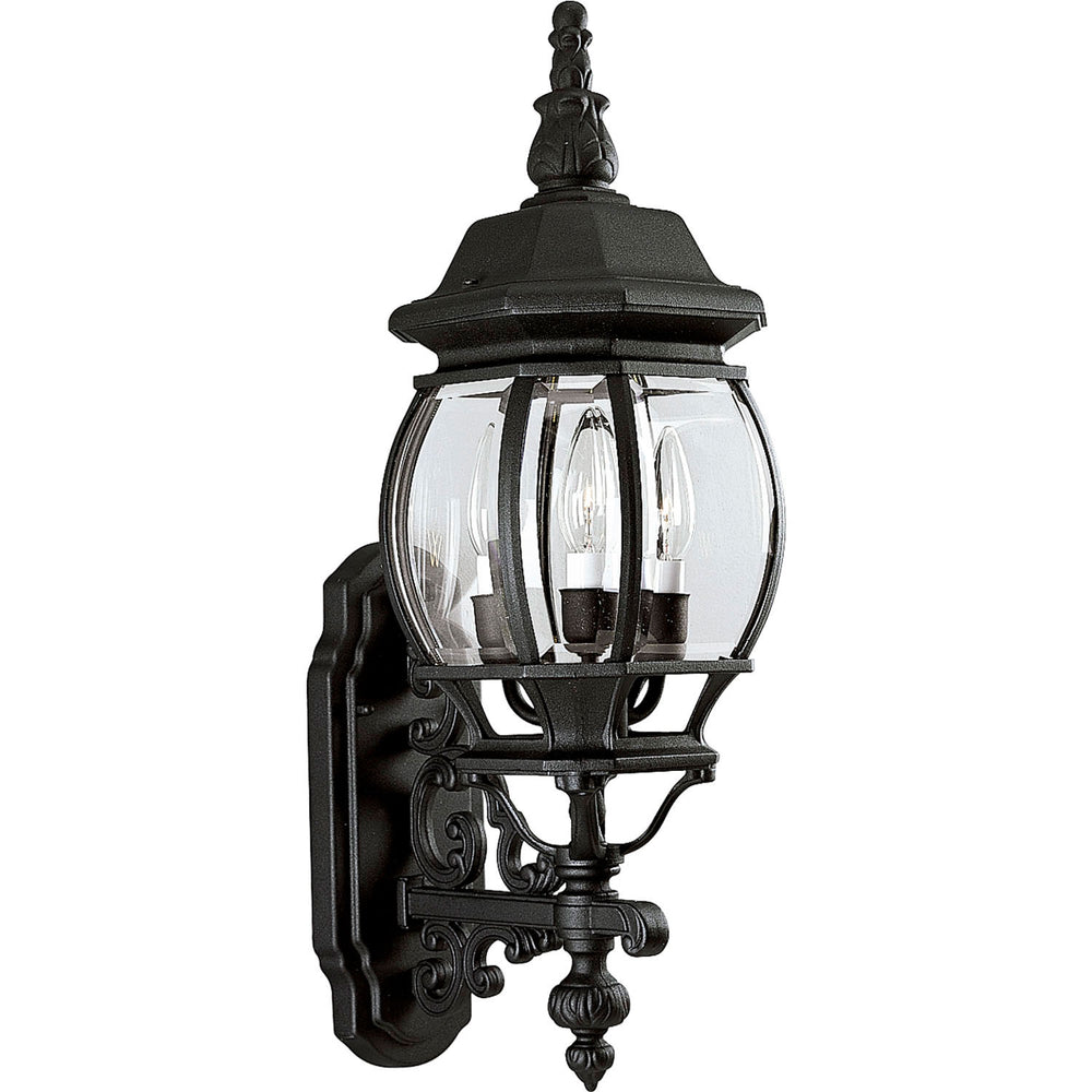 Progress Canada - Three Light Large Wall Lantern - Onion Lantern - Textured Black- Union Lighting Luminaires Decor