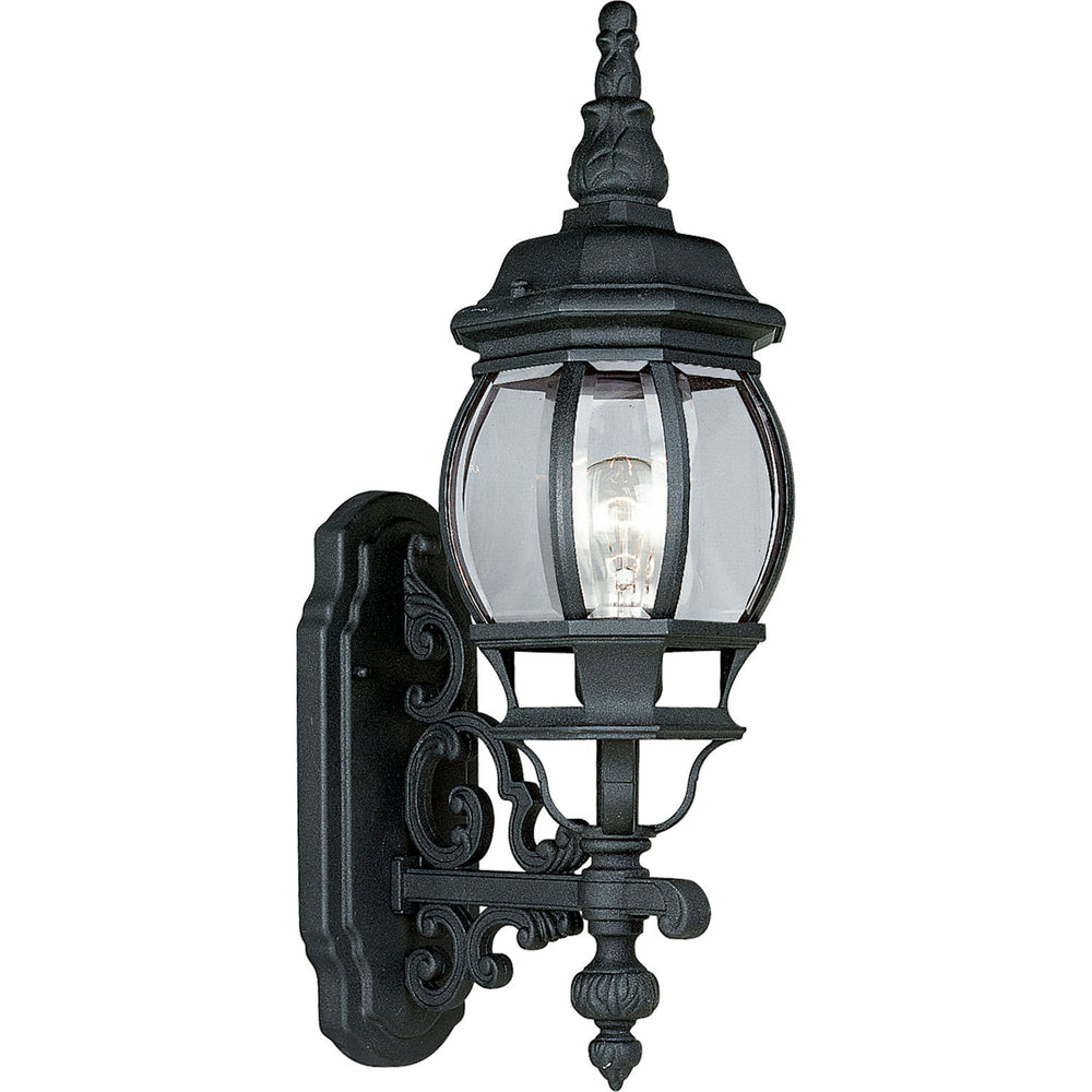 Progress Canada - One Light Wall Lantern - Onion Lantern - Textured Black- Union Lighting Luminaires Decor