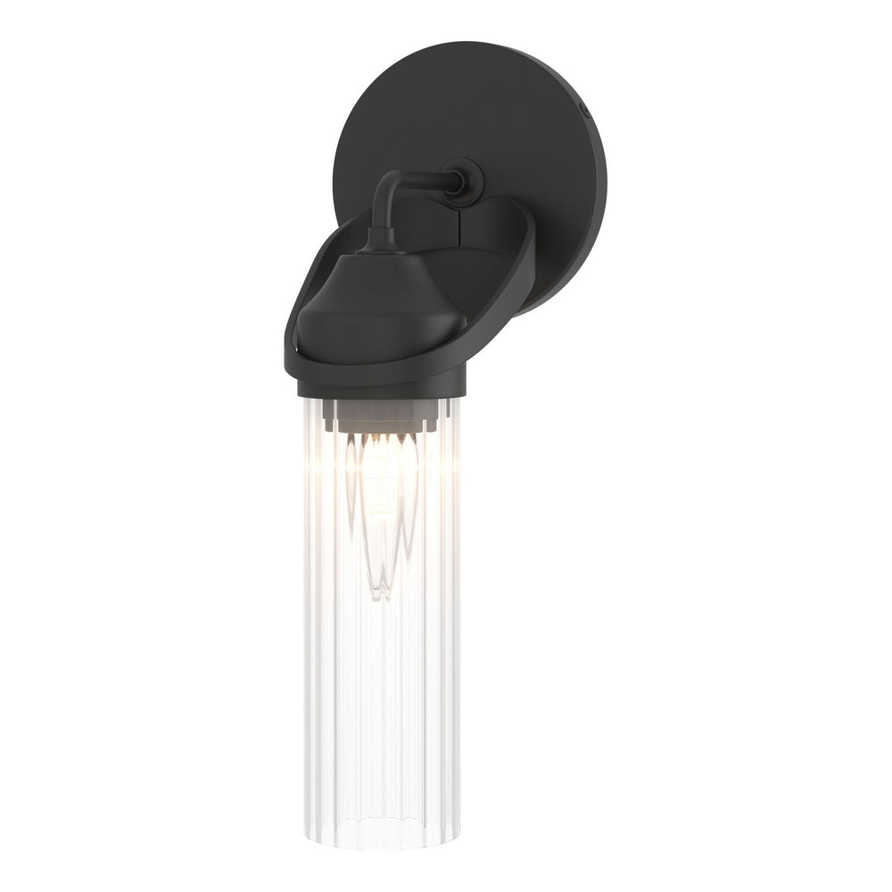 Hubbardton Forge - One Light Bath Sconce - Bow - Black- Union Lighting Luminaires Decor