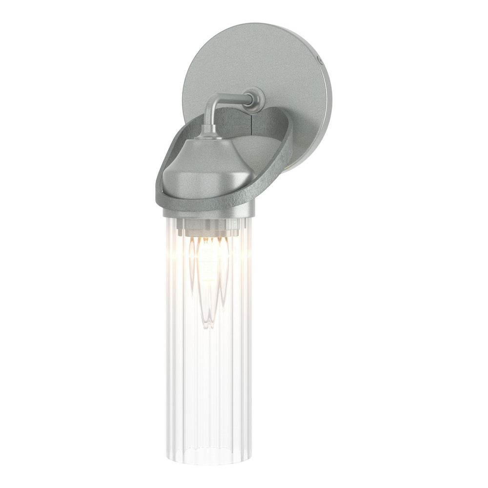 Hubbardton Forge - One Light Bath Sconce - Bow - Vintage Platinum- Union Lighting Luminaires Decor