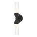 Hubbardton Forge - Two Light Bath Sconce - Bow - Black- Union Lighting Luminaires Decor