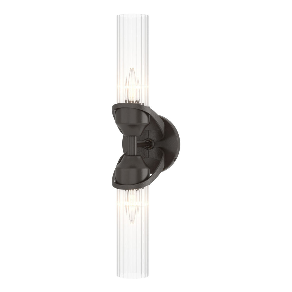 Hubbardton Forge - Two Light Bath Sconce - Bow - Oil Rubbed Bronze- Union Lighting Luminaires Decor
