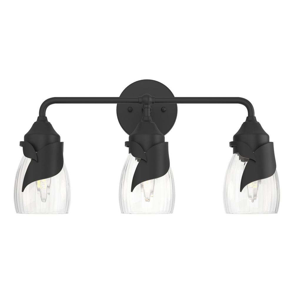 Hubbardton Forge - Three Light Bath Sconce - Lapas - Black- Union Lighting Luminaires Decor