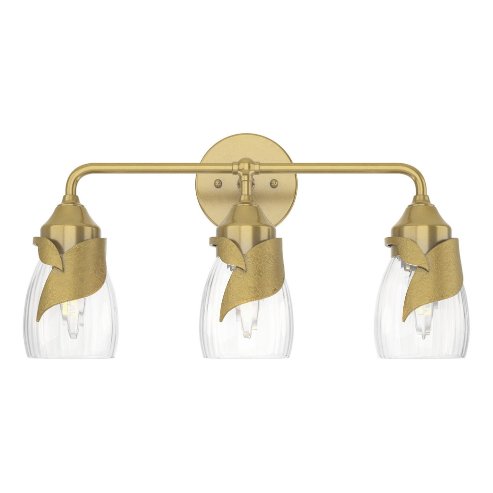 Hubbardton Forge - Three Light Bath Sconce - Lapas - Modern Brass- Union Lighting Luminaires Decor
