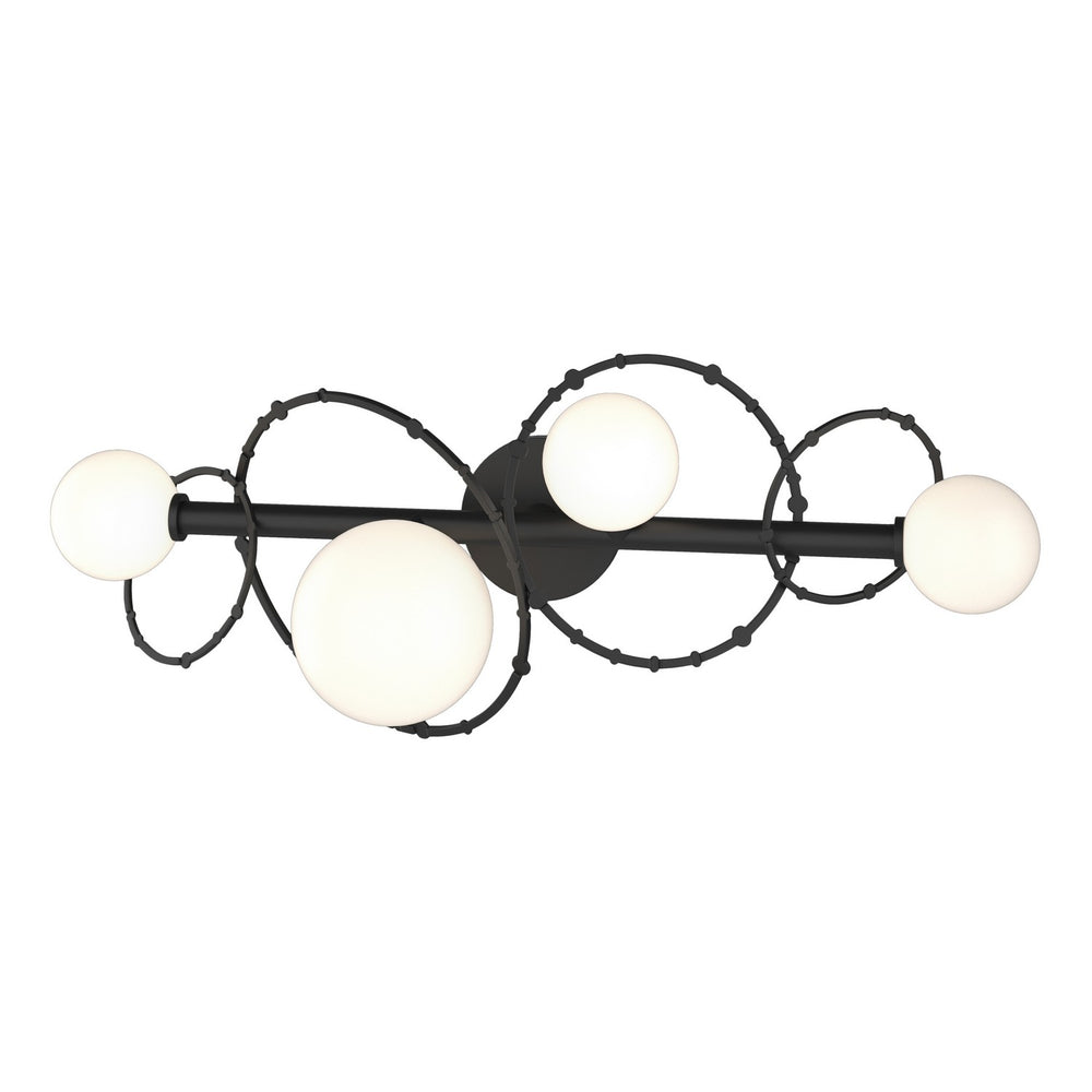 Hubbardton Forge - Four Light Bath Sconce - Olympus - Black- Union Lighting Luminaires Decor