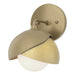 Hubbardton Forge - One Light Bath Sconce - Brooklyn - Soft Gold- Union Lighting Luminaires Decor