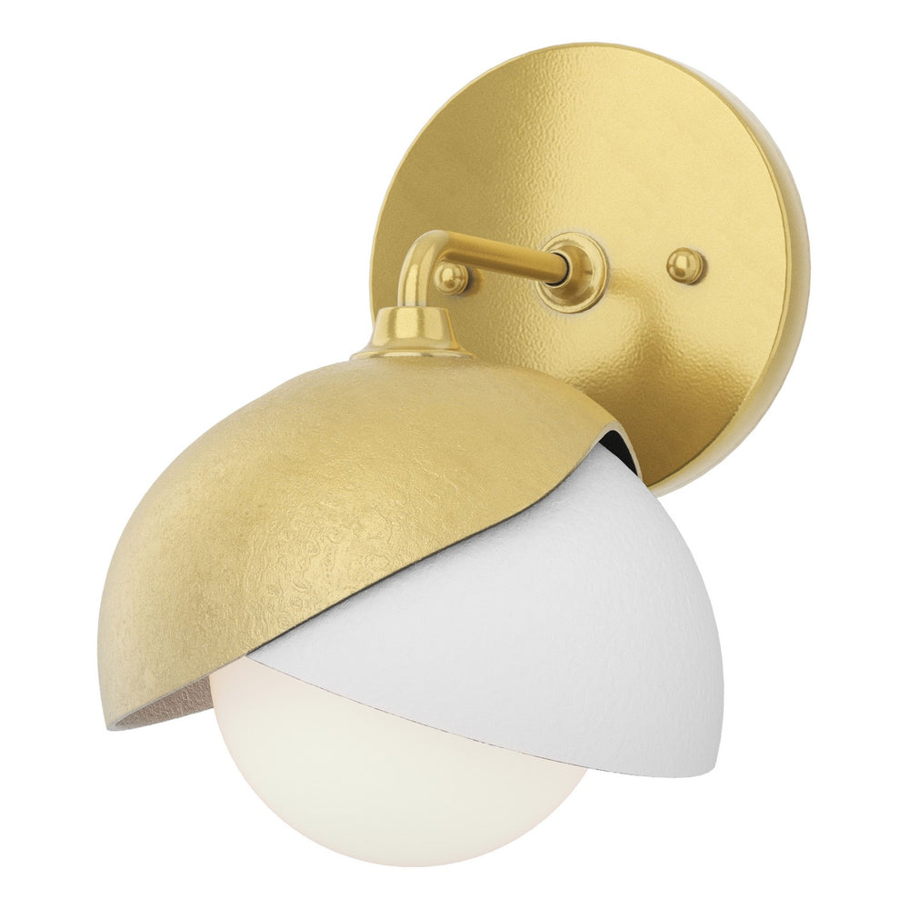Hubbardton Forge - One Light Wall Sconce - Brooklyn - Modern Brass- Union Lighting Luminaires Decor