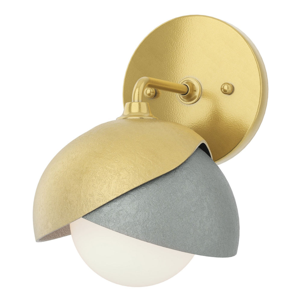 Hubbardton Forge - One Light Bath Sconce - Brooklyn - Modern Brass- Union Lighting Luminaires Decor