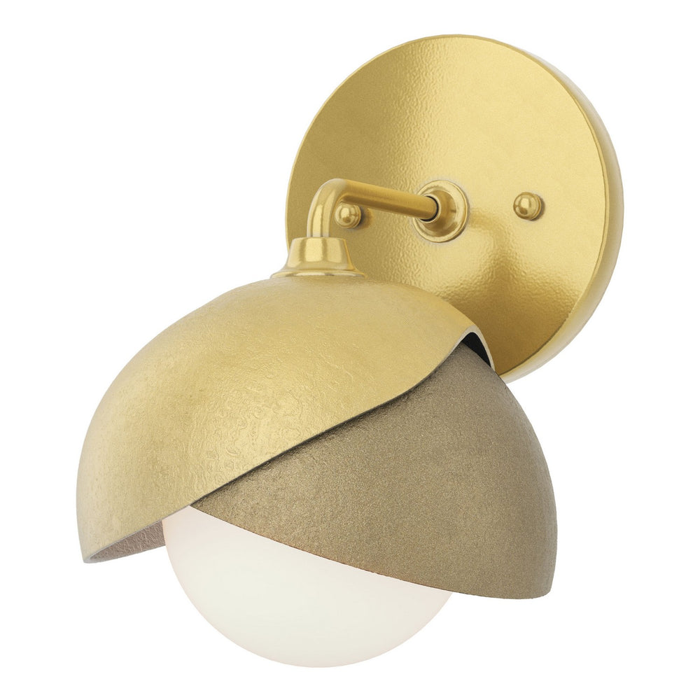 Hubbardton Forge - One Light Bath Sconce - Brooklyn - Modern Brass- Union Lighting Luminaires Decor